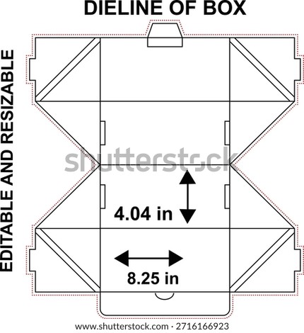 Box dieline is a flat template that shows the exact layout, cuts, folds, and glue areas needed to create a finished box accurately.