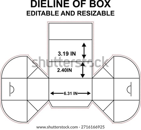 Box dieline is a flat template that shows the exact layout, cuts, folds, and glue areas needed to create a finished box accurately.