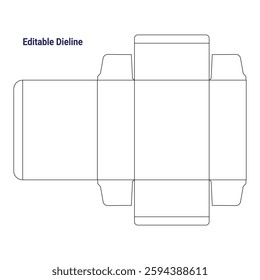 box dieline, packaging dieline, die-line design, dieline template