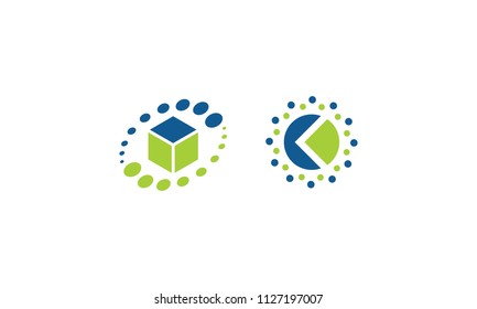 box digital internet vector logo icon