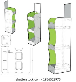 Box for Display Stand and Die-cut Pattern