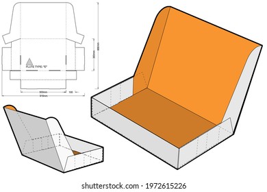 Box for Display Stand and Die-cut Pattern.