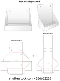box display stand and stamp