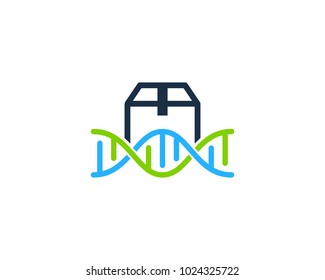 Box Dna Icon Logo Design Element