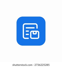 box document icon sign vector