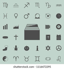 box with documents archive icon. Detailed set of  Minimalistic  icons. Premium quality graphic design sign. One of the collection icons for websites, web design, mobile app on colored background