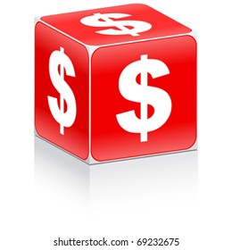 box with dollar sign on it