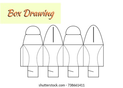 Box drawing. Vector Illustration. 