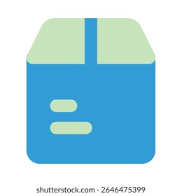 box duo tone icon editable vektor