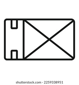 Box ecology icon outline vector. Pack recycle. Cup craft