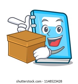 With box education character cartoon style
