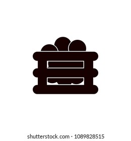 box of eggs icon. Element of farm for mobile concept and web apps. Detailed box of eggs icon can be used for web and mobile. Premium icon