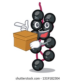 With box eldeyberry in a cartoon fruit basket