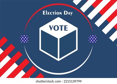 box election us election vote vector illustration background us