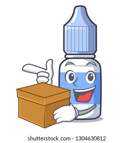 With box eye drops above mascot wood tables