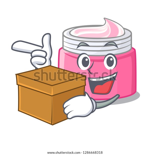 Box Face Cream Cartoon Form Stock Vector (Royalty Free) 1286668318