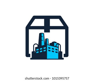 Box Factory Icon Logo Design Element