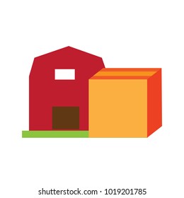 Box Farm Logo Icon Design