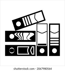 Box File Icon, Office File, Document Fox Vector Art Illustration