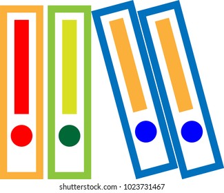 Box File Icon, Office File Vector Art Illustration