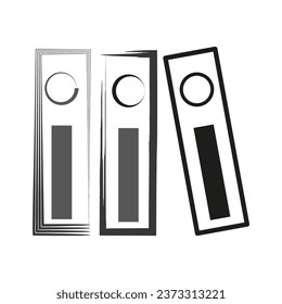 Box file icon. Vector illustration. EPS 10.