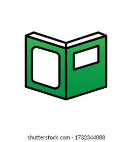 Box with filled line icon vector illustration