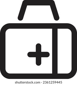 Umriss des Box First Aid Kits
