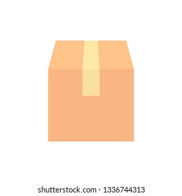  Box flat icon illustration isolated on white background
