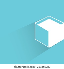 box, flat and shadow theme