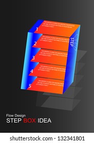 Box Flowchart design graphic