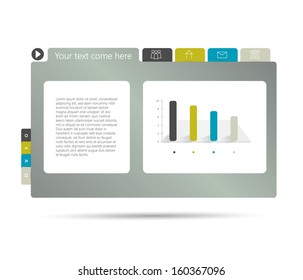 Box folder diagram. Infographics concept.