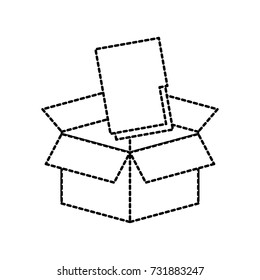 box with folder file storage secure information web