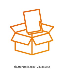 box with folder file storage secure information web
