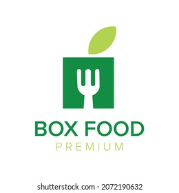 box food logo icon vector template