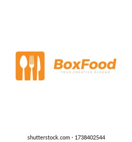 Box Food Logo Vector, Food Logo Vector Template