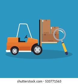Box and forklift of delivery concept design