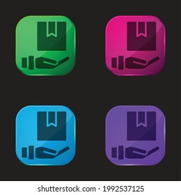 Icono de botón de cuatro colores