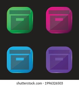 Icono de botón de cuatro colores