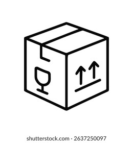 Box Fragile Arrows Upward illustration design element