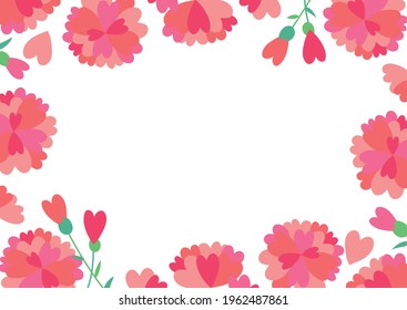 Box frame of the flower of the heart