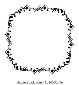 box frame motifs, ornament frames, floral frames, frame shapes in black isolated white background.