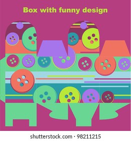 Box with funny design