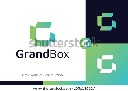 Box and G logo icon branding modern logo design logo modern creative design clean design modern logo corporate design.