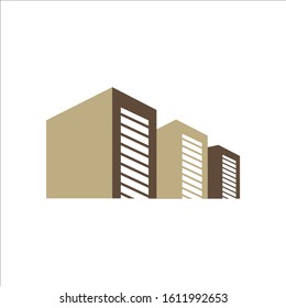 box garage public self storage Logo design vector illustration