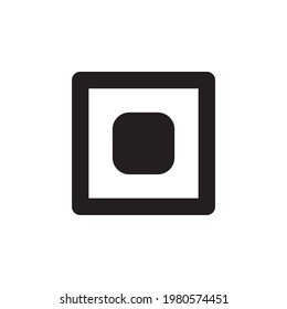 box geometry symbol simple logo vector