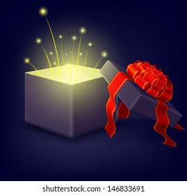 Box with a gift