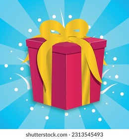 box, gift, giveaway, award, winner vector file