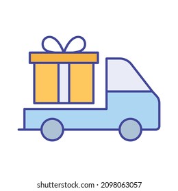 Box gift Isolated Vector icon which can easily modify or edit