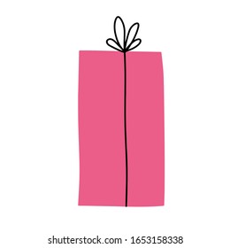 Box with a gift on a white background