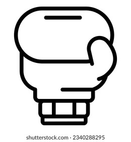 Box gloves icon outline vector. Fight glove. Sport punch